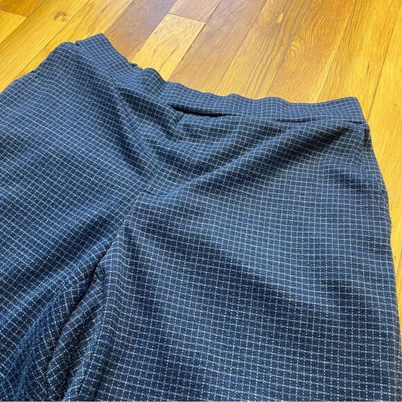 Banana Republic Hayden tapered ankle pants navy plaid 6 - Picture 3 of 3